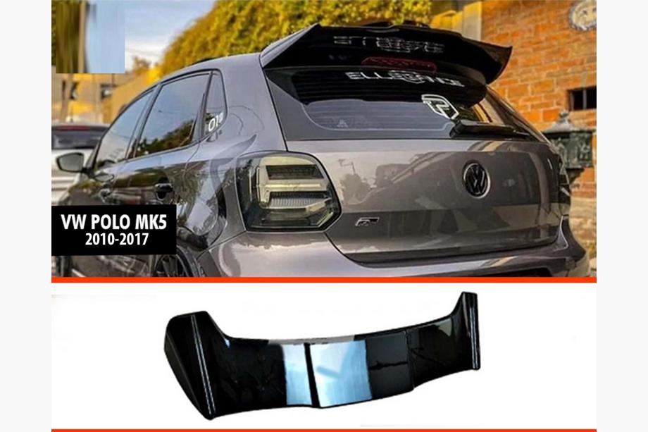 Volkswagen Polo 2010-2017 Alerón DPT V-1 (HB, Negro Brillante) Image
