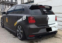 Volkswagen Polo 2010-2017 Alerón DPT V-3 (HB, Negro Brillante) foto 3