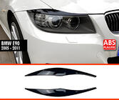 BMW 3 Series E90/E91 2005-2011 Pestañas Faros DPT (2uds, Negro Brillante) foto 1
