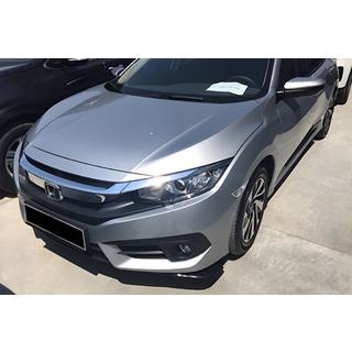 Extensiones Frontales Flap DPT (Negro Brillante) Honda Civic Sedan X 2016-2021