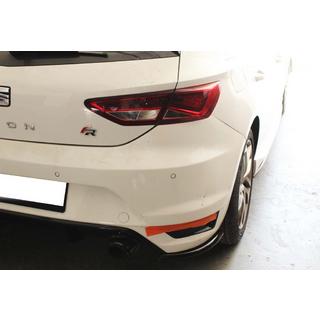 Extensiones Traseras Flap DPT (Negro Brillante) Seat Leon 2013-2020