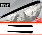Volkswagen Golf 6 2008-2014 Pestañas Faros DPT (2uds, Negro Brillante) foto 1