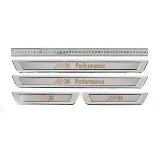 Protectores de umbral universales BMW M Performance V-1 (4 uds., acero inoxidable) foto 2