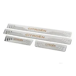 Protectores universales de umbral Citroen V-2 (4 uds, acero inoxidable) foto 3
