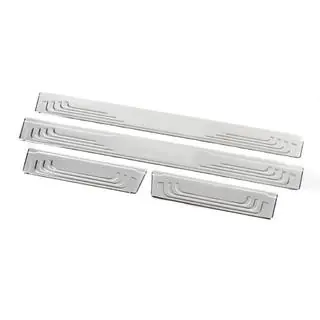 Protectores de umbral universales Toyota V-2 (4 uds, acero inoxidable) foto 2