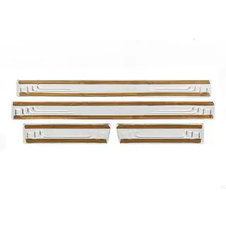 Protectores de umbral universales Toyota V-2 (4 uds, acero inoxidable) foto 3