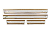 Renault Megane I 1996-2004 Protecciones de umbral V-2 (4 uds, acero inoxidable) foto 4