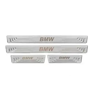 Protectores de umbral universales BMW V-2 (4 uds., acero inoxidable) foto 2