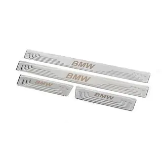 Protectores de umbral universales BMW V-2 (4 uds., acero inoxidable) foto 3