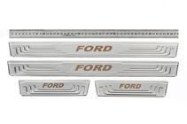 Ford Protectores de umbral universales Ford V-2 (4 uds., acero inoxidable) foto 1