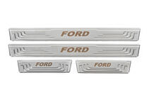 Ford Protectores de umbral universales Ford V-2 (4 uds., acero inoxidable) foto 2