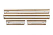 Ford Protectores de umbral universales Ford V-2 (4 uds., acero inoxidable) foto 4