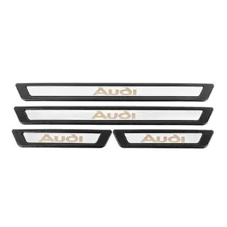 Protectores de umbral universales Audi V-3 (4 uds, acero inoxidable) foto 2