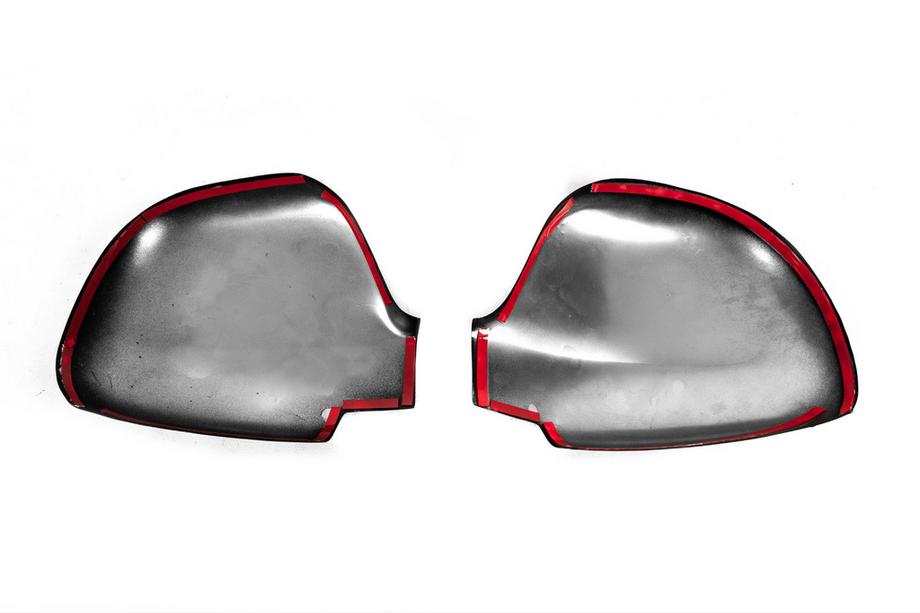 Mercedes Vito W639 2004-2014 Cubiertas de Espejos Negras (2004-2010, Acero Inoxidable) Foto 4