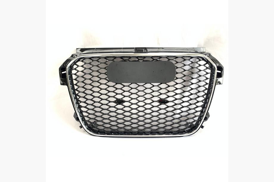 Audi A1 2010-2018 Parrilla Delantera RS-Style V-1 (2010-2014, negra con cromo) Image