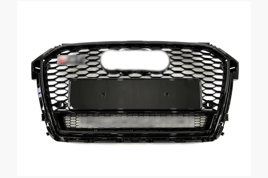 Audi A1 2010-2018 Parrilla Delantera RS-Style con Inscripción Quattro (2014-2018, negra) Image