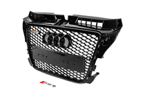 Audi A3 2003-2012 Parrilla Delantera RS-Style (2008-2012, negra con cromo) foto 2