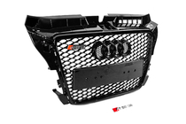 Audi A3 2003-2012 Parrilla Delantera RS-Style (2008-2012, negra con cromo) foto 3