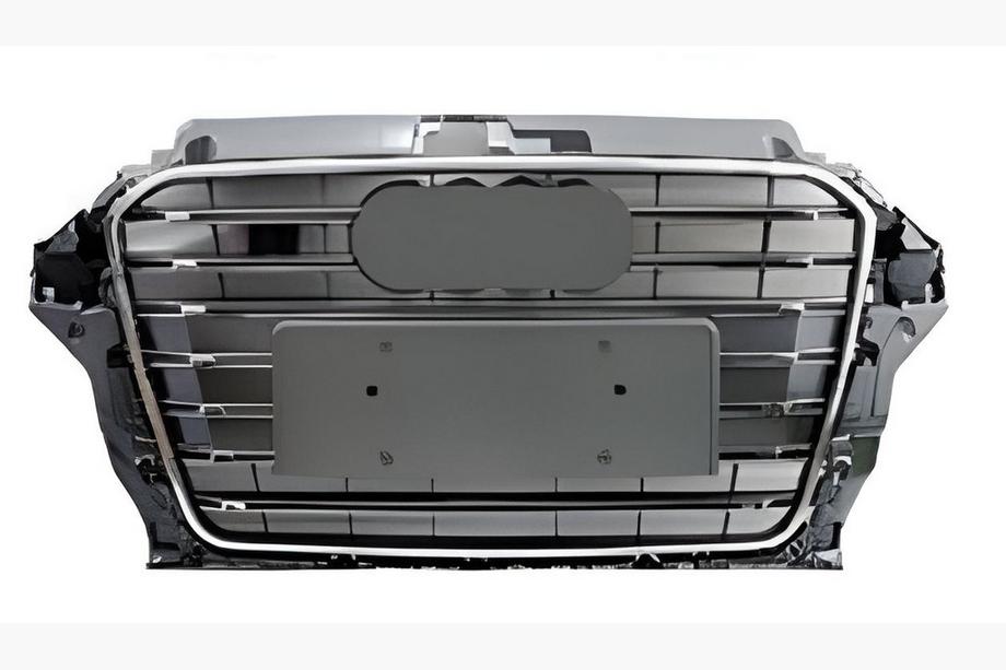 Audi A3 2012-2020 Parrilla delantera RS-Style (2012-2016, gris con cromo) Image