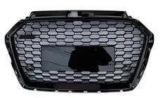 Audi A3 2012-2020 Parrilla Delantera RS-Style (2016-2020, sin logo, negra) foto 1