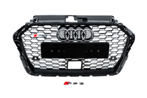Audi A3 2012-2020 Parrilla Delantera RS-Style (2016-2020, negro-gris) foto 1