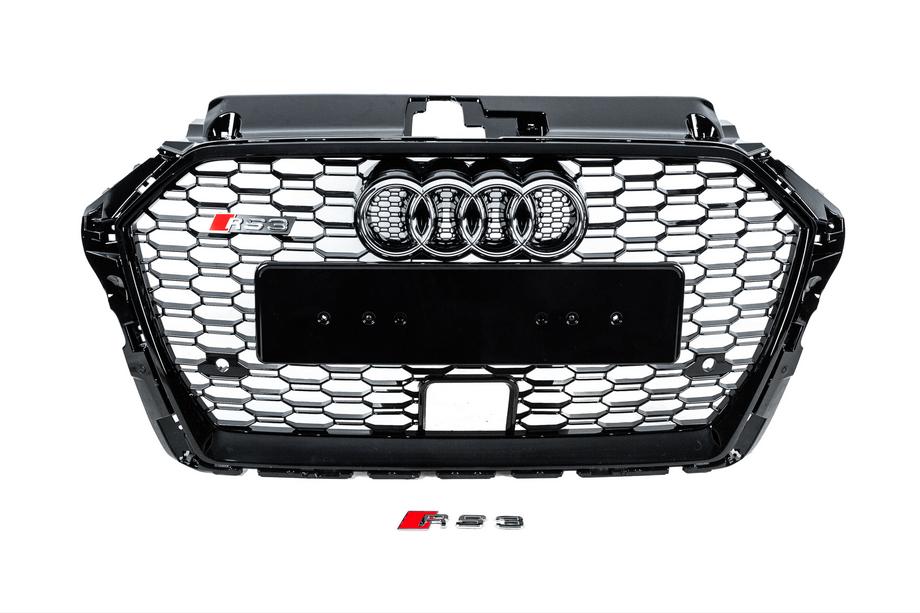 Audi A3 2012-2020 Parrilla Delantera RS-Style (2016-2020, negro-gris) Image