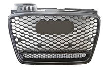 Audi A4 B7 2004-2008 Parrilla delantera RS-Style V-2 (negra con cromo) foto 1