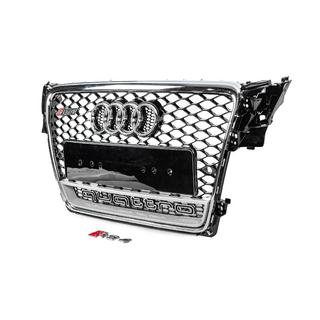 Parrilla delantera con inscripción Quattro RS-style (2007-2011, negra) foto 2