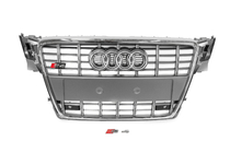 Audi A4 B8 2007-2015 Parrilla delantera RS-Style (2007-2011, gris con cromo) foto 1