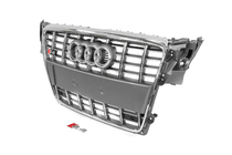 Audi A4 B8 2007-2015 Parrilla delantera RS-Style (2007-2011, gris con cromo) foto 2