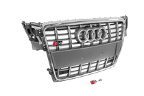 Audi A4 B8 2007-2015 Parrilla delantera RS-Style (2007-2011, gris con cromo) foto 3