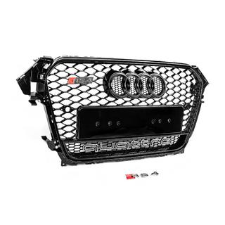 Parrilla delantera RS-style negra con logotipo Quattro (2012-2015) foto 2