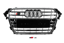 Audi A4 B8 2007-2015 Parrilla delantera S-Style (2012-2015, negra con cromo) foto 1