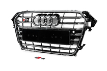 Audi A4 B8 2007-2015 Parrilla delantera S-Style (2012-2015, negra con cromo) foto 2