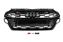 Audi A4 B9 2015-2024 Parrilla delantera S-style (2019-2024, negra) foto 1
