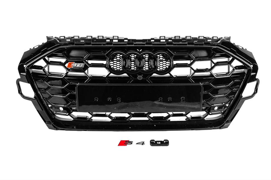 Audi A4 B9 2015-2024 Parrilla delantera S-style (2019-2024, negra) Image