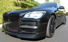 BMW 7 Series F01/F02 2008-2015 Parrilla Riñón 1 Barra (Negro Brillante) foto 3