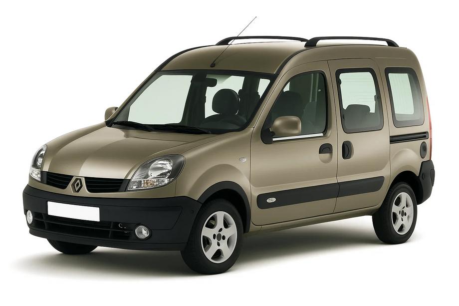 Renault Kangoo 1998-2008 Molduras exteriores de ventanas (2 uds., acero inoxidable) Carmos - Acero Inoxidable Turco Image
