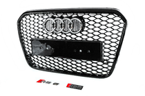 Audi A6 C7 2011-2017 Parrilla delantera negra RS-style (2011-2014) foto 3