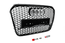 Audi A6 C7 2011-2017 Parrilla delantera negra RS-style (2011-2014) foto 2