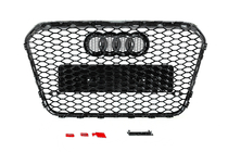 Audi A6 C7 2011-2017 Parrilla delantera negra RS-style (2011-2014) foto 4