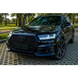 Parrilla delantera estilo RSQ7 (2015-2019, negra) foto 4