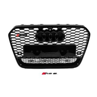 Parrilla delantera RS-style negra con emblema Quattro (2011-2014) foto 1