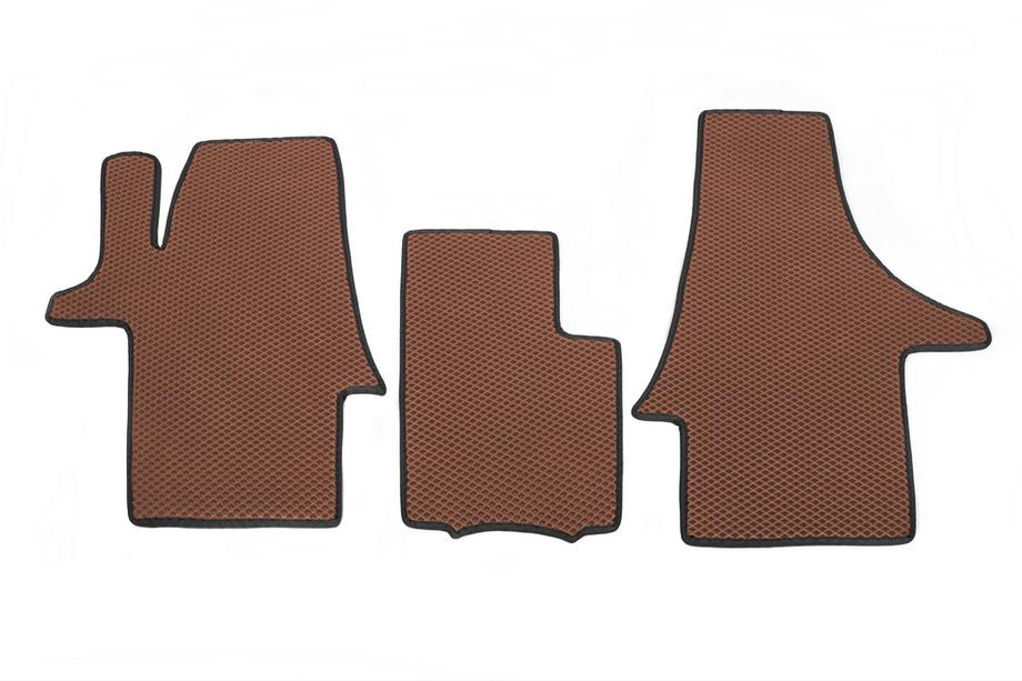 Volkswagen T6 2015-2024 Alfombrillas EVA (ladrillo, delanteras, para 1+1) Image