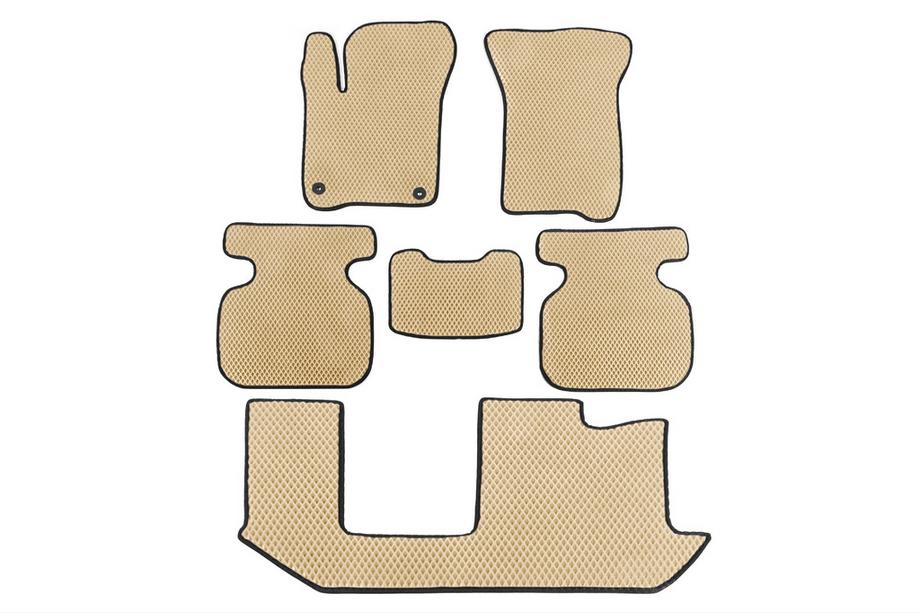 Fiat Freemont 2011-2016 Alfombrillas EVA (3 Filas, Beige) Image