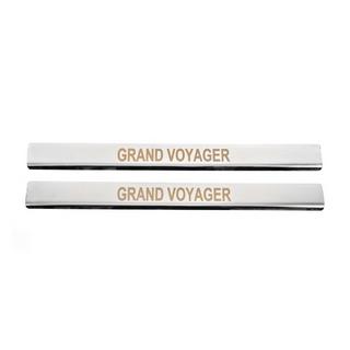 Protecciones de estribo Carmos (2 uds, acero inoxidable) Chrysler Voyager 2008-2016 foto 1