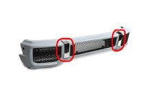 Mercedes G class W463 1990-2018 Inserciones de acero inoxidable para parachoques (2 uds, AMG) foto 1