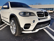 BMW X5 E70 2007-2013 Labio de parachoques delantero (2010-2013, imprimado para pintar) foto 8