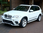 BMW X5 E70 2007-2013 Labio de parachoques delantero (2010-2013, imprimado para pintar) foto 9