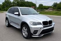 BMW X5 E70 2007-2013 Labio de parachoques delantero (2010-2013, imprimado para pintar) foto 3